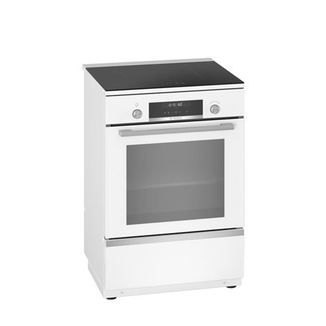 Bosch | Cooker | HLS79W321U Series 6 | Hob type Induction | Oven type Electric | White | Width 60 cm | Grilling | LCD | Depth 60